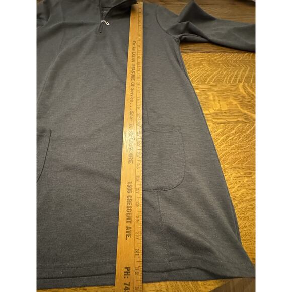 Northstyle Gray 1/4 Zip 3/4 Sleeve Dress, Sz L LagenLook Gorpcore Pullover - Picture 8 of 10
